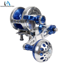 Load image into Gallery viewer, Maximumcatch Aluminum CNC Machined Trolling Reel Left Right Hand Jigging Reel Max Drag 10kg-19.5kg Fishing Reel