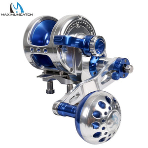 Maximumcatch Aluminum CNC Machined Trolling Reel Left Right Hand Jigging Reel Max Drag 10kg-19.5kg Fishing Reel