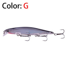 Load image into Gallery viewer, Proleurre 1PCS Minnow Fishing Lure Laser Hard Artificial Bait 3D Eyes 11cm 14g Fishing Wobblers diving 0.2m-1m Crankbait Minnows