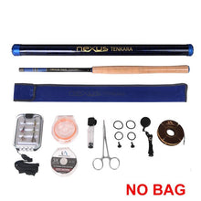 Load image into Gallery viewer, Maxcatch Tenkara Fly Rod Combo &amp; Accessory Complete Kit Fishing Leader Line Flies Carry Case 12&#39;/13/13&#39;6&#39;&#39;