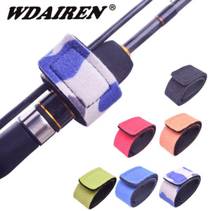 WDAIREN Reusable Fishing Rod Tie Holder Strap Suspenders Rod Belt Hook Loop Cable Ties Fishing Tackle Box Peche Accessories