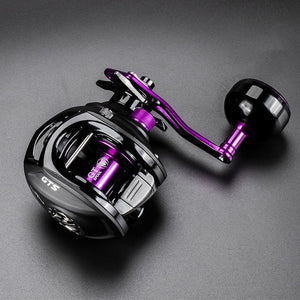 JITAI Baitcasting Fishing Reel Stainless Steel 12BBs 92MM Extended Handle Knob 8KG Carbon Fiber Drag Carretilha Coil Wheels