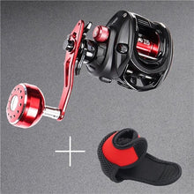 Load image into Gallery viewer, JITAI Baitcasting Fishing Reel Stainless Steel 12BBs 92MM Extended Handle Knob 8KG Carbon Fiber Drag Carretilha Coil Wheels