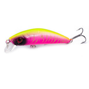 1PCS  Fishing Lure Minnow Crankbait Hard Bait Tight Wobble Slow sinking Jerkbait Fishing Tackle