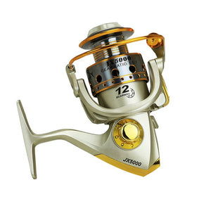 2019 Metal Spool Spinning Fishing Reel 12BB Superior Wheel for Freshwater Saltwater Fishing 1000-7000 Series 5.5:1 Wheel reel