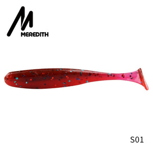 Meredith Easy Shiner Fishing Lures 50mm 75mm 100mm 130mm Wobblers Carp Fishing Soft Lures Silicone Artificial Double Color Baits