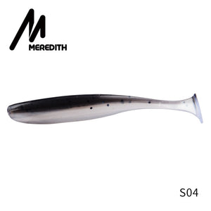 Meredith Easy Shiner Fishing Lures 50mm 75mm 100mm 130mm Wobblers Carp Fishing Soft Lures Silicone Artificial Double Color Baits