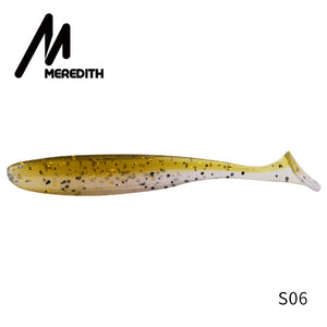 Meredith Easy Shiner Fishing Lures 50mm 75mm 100mm 130mm Wobblers Carp Fishing Soft Lures Silicone Artificial Double Color Baits