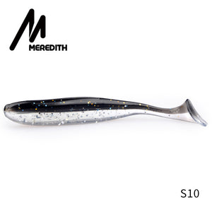 Meredith Easy Shiner Fishing Lures 50mm 75mm 100mm 130mm Wobblers Carp Fishing Soft Lures Silicone Artificial Double Color Baits