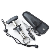 Load image into Gallery viewer, New Stainless Steel Fishing Grip Set Control + Multifunction Outdoor Fishing tool Pliers Fish Tackle Fish Lip Gripper Set