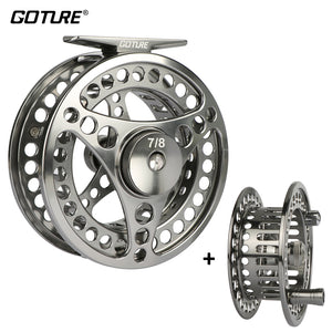 Goture Brand Disc Drag System Precise CNC Machine Cut Coil Fly Fishing Reel 3/4 5/6 7/8 9/10WT Aluminum Alloy Trout Fishing Reel