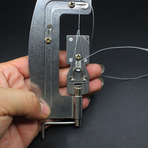 Fast Hook Semi Automatic Machine Fishing Accessories Manually Tool Semi Automatic Hook Portable Hooking Device Silver