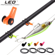 Load image into Gallery viewer, LEO Fishing Hook Secure Keeper Holder 27851 Lure Hang Device Fishing Tackle Pesca Silicone Ring Black Orange Pink Green