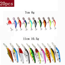 Load image into Gallery viewer, TUYA Fishing Set Wobblers Fishing Lure Set Minnow Trolling Artificial Bait Bionic Fish Big Wobbler Deep water Longbill Hard Lure