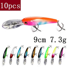 Load image into Gallery viewer, TUYA Fishing Set Wobblers Fishing Lure Set Minnow Trolling Artificial Bait Bionic Fish Big Wobbler Deep water Longbill Hard Lure