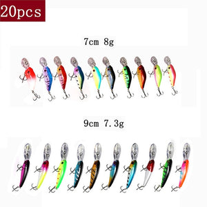 TUYA Fishing Set Wobblers Fishing Lure Set Minnow Trolling Artificial Bait Bionic Fish Big Wobbler Deep water Longbill Hard Lure