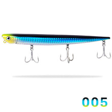 Load image into Gallery viewer, Hunthouse swimbait bay ruf manic fishing lure pencil bait sinking 99mm 18.5g 155mm 31.5g origin hook for sea bass bluefish perch