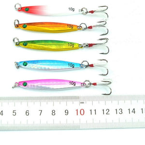 5pcs 7g 10g 14g 17g 21g 28g 40g Fishing Spoons Metal Lure 10colors Fishing Lures Saltwater Lead Jig Head