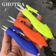 Load image into Gallery viewer, GHOTDA Stainless Steel Fishing Use Accessories Folding Fishing Line Cutter