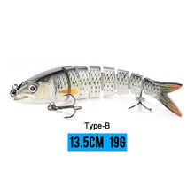 Load image into Gallery viewer, VTAVTA 14cm 23g Sinking Wobblers Fishing Lures Jointed Crankbait Swimbait 8 Segment Hard Artificial Bait For Fishing Tackle Lure