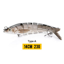 Load image into Gallery viewer, VTAVTA 14cm 23g Sinking Wobblers Fishing Lures Jointed Crankbait Swimbait 8 Segment Hard Artificial Bait For Fishing Tackle Lure