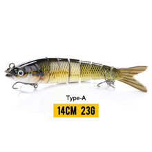 Load image into Gallery viewer, VTAVTA 14cm 23g Sinking Wobblers Fishing Lures Jointed Crankbait Swimbait 8 Segment Hard Artificial Bait For Fishing Tackle Lure