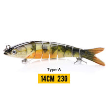 Load image into Gallery viewer, VTAVTA 14cm 23g Sinking Wobblers Fishing Lures Jointed Crankbait Swimbait 8 Segment Hard Artificial Bait For Fishing Tackle Lure