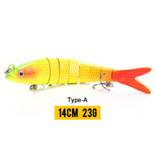 Load image into Gallery viewer, VTAVTA 14cm 23g Sinking Wobblers Fishing Lures Jointed Crankbait Swimbait 8 Segment Hard Artificial Bait For Fishing Tackle Lure