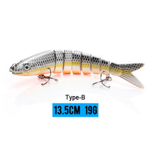 Load image into Gallery viewer, VTAVTA 14cm 23g Sinking Wobblers Fishing Lures Jointed Crankbait Swimbait 8 Segment Hard Artificial Bait For Fishing Tackle Lure